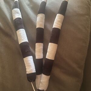 Striped Black and White Soft Tree Picks